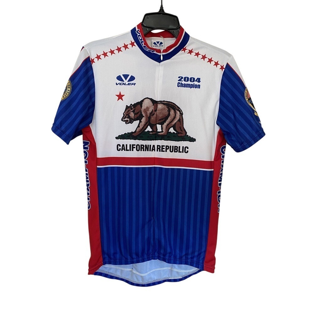 Voler Cycling Jersey‎ 2004 State Champion medium Retro California Republic Bear